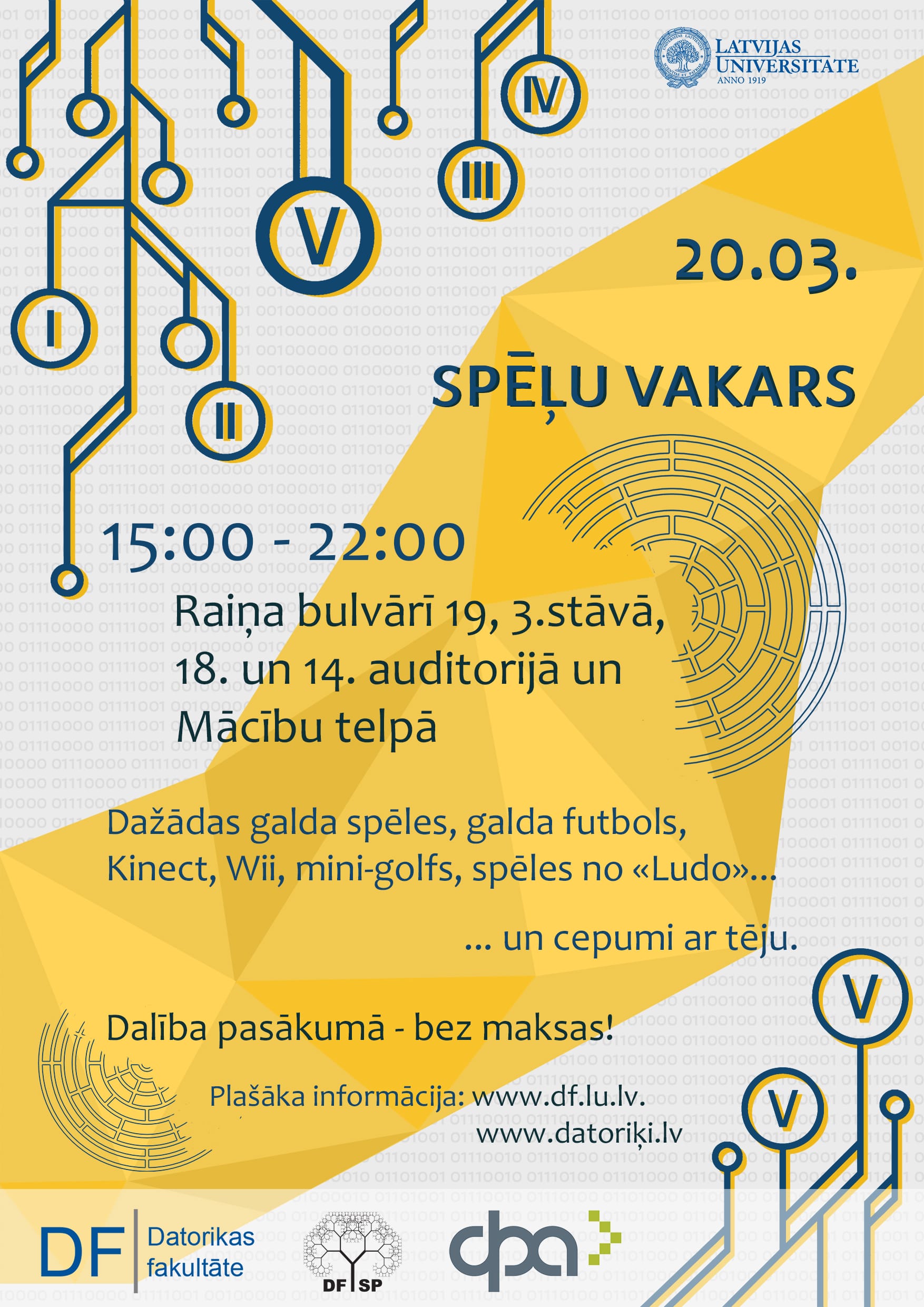 Dzimšanas dienas spēļu vakars