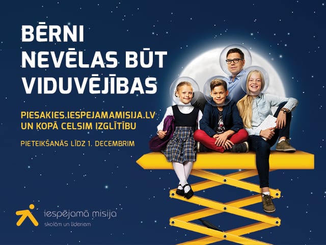 Pieteikšanās "Iespējamā misija 2016"