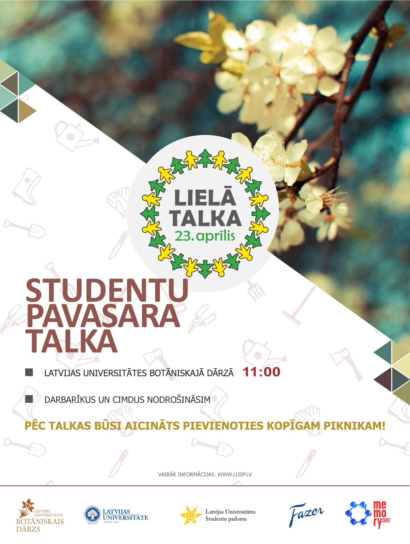 LU SP aicina uz Studentu pavasara talku LU Botāniskajā dārzā