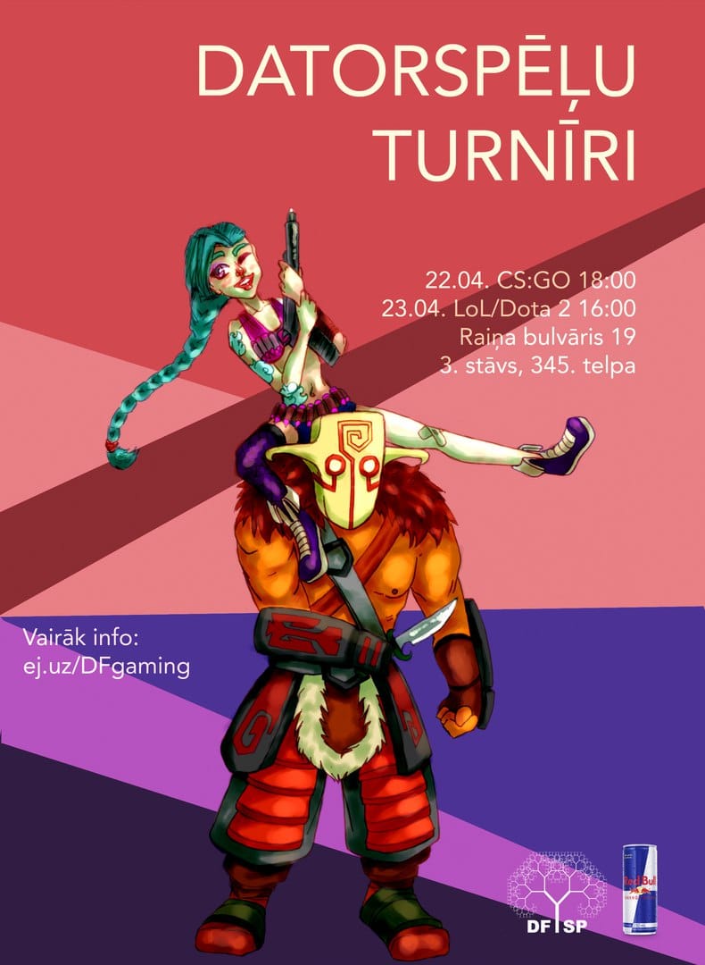 Datorspēļu vakars 22.,23.aprīlī