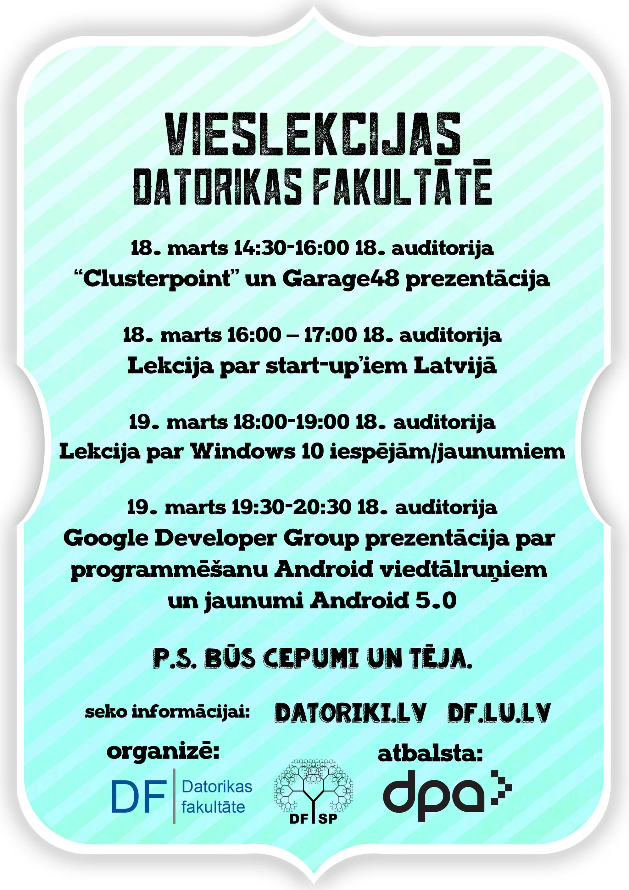 Vieslekcijas Dzimšanas dienas nedēļā