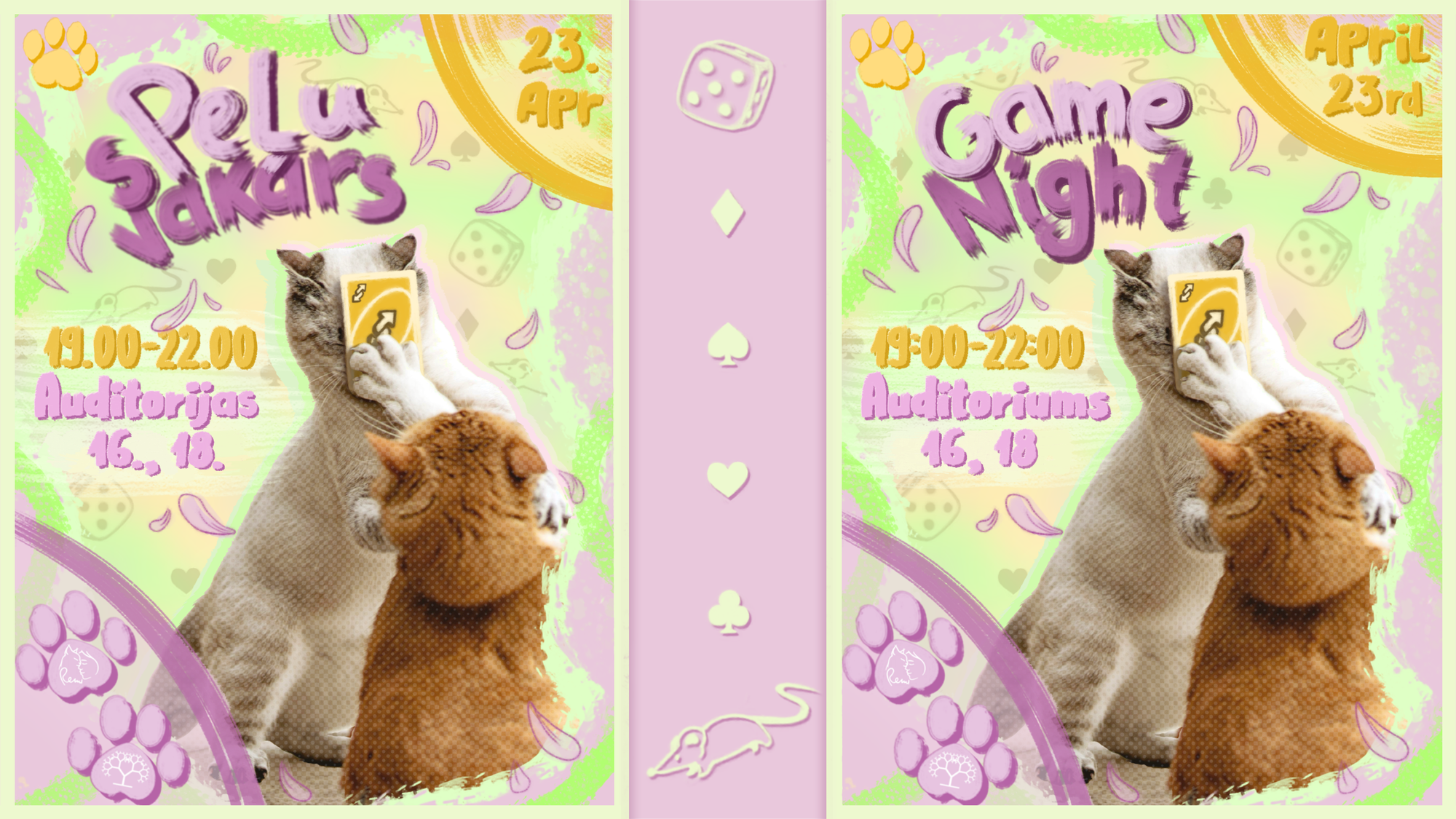 Ķepu nedēļas sPeļu vakars 🎲🐭