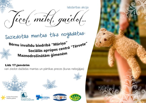 Labdarības akcija „Ticot, mīlot, gaidot...’’