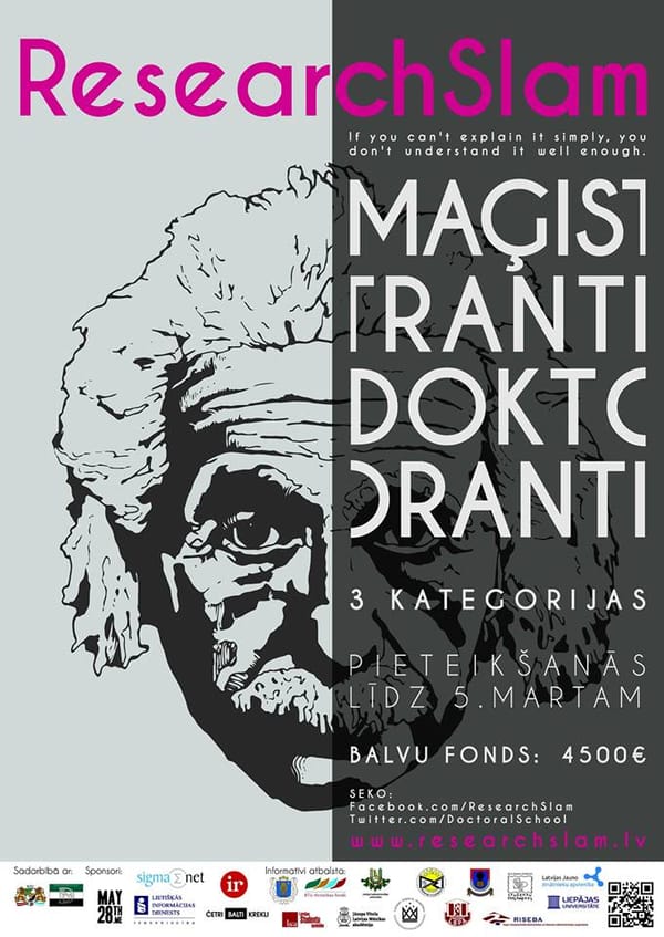 Konkurss maģistrantiem un doktorantiem "ResearchSlam"