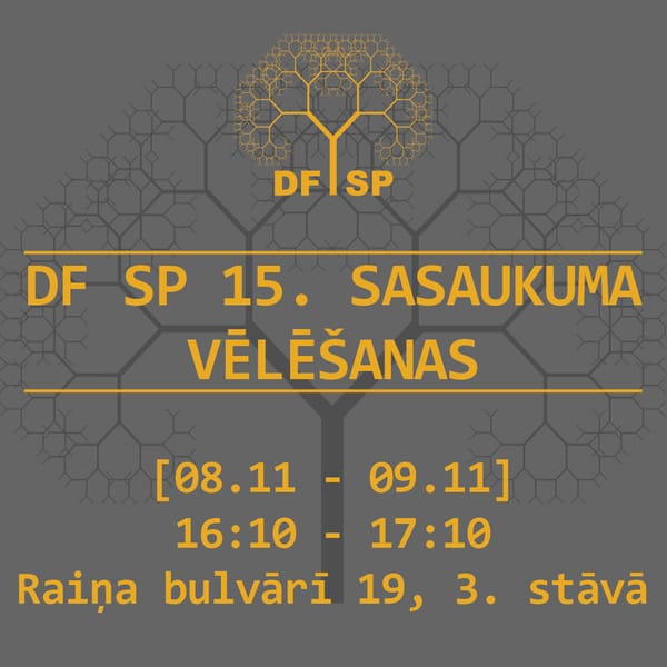 DF SP 15. sasaukuma vēlēšanas [atjaunots - rezultāti]